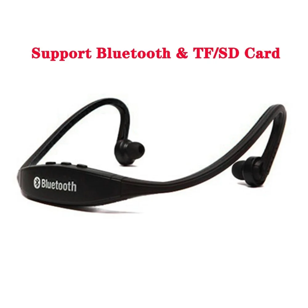Bluetooth and Card S9 Bluetooth наушники беспроводные Спортивные Bluetooth наушники Поддержка TF/SD карты микрофон для iPhone huawei XiaoMi телефон - Цвет: Bluetooth and Card