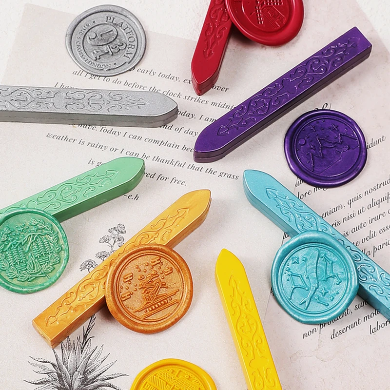 5 шт. восковая печать в стиле ретро штамп приглашения конверт запечатывающая