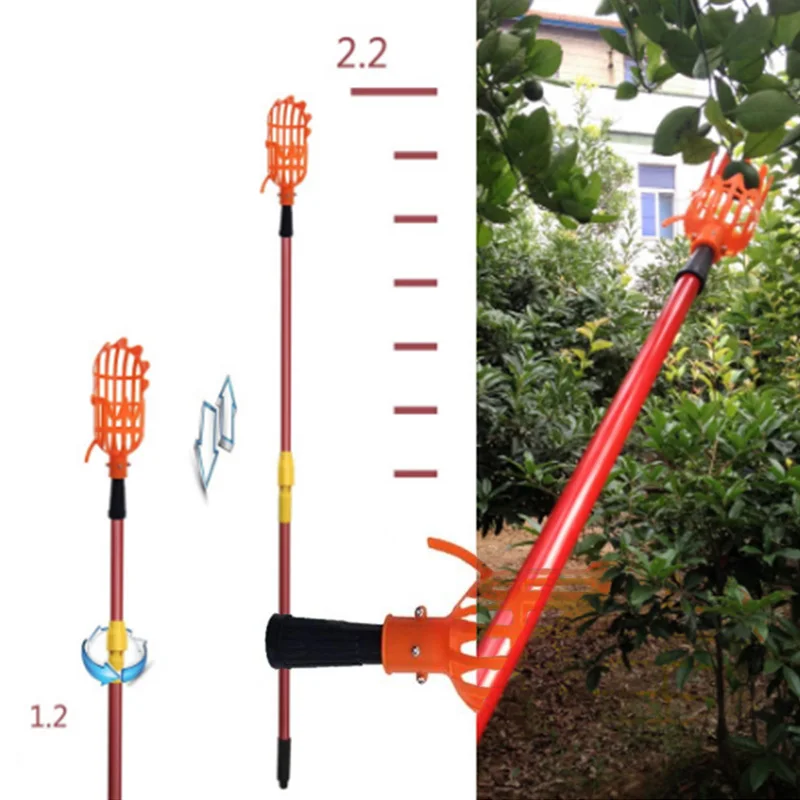 

High-altitude Fruit Picker Picking Tool Fruit Cathcer Portable Farm Outside Garden Picking Machine No Need Ladder Fruits Picking