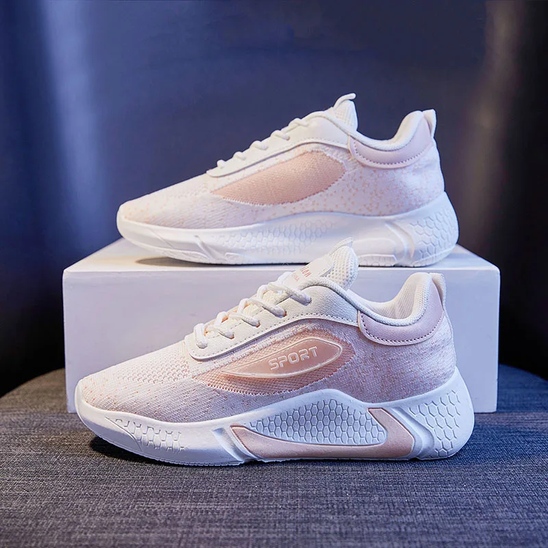 

Women Casual Shoes Ladies Sport Shoes Breathable Walking Mesh Flat Shoes Woman White Sneakers Women Tenis Feminino Female Shoes