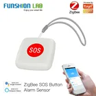 Tuya ZigBee кнопка SOS датчик сигнализации для пожилых детей аварийный выключатель Tuya Smart Life App пульт дистанционного управления