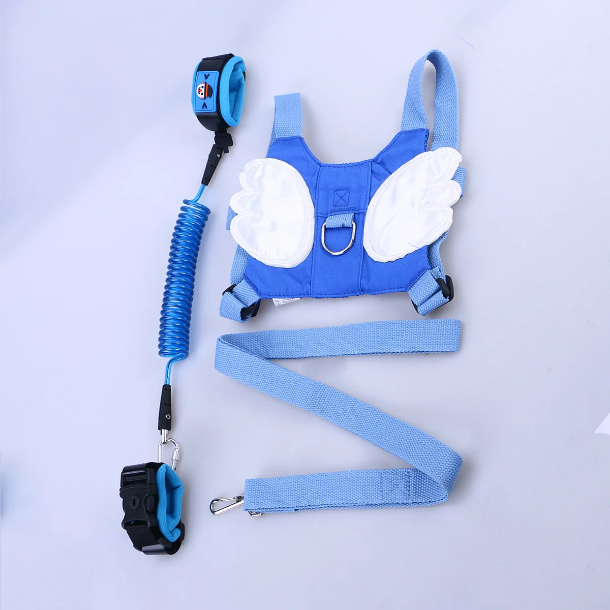 

Детский поводок безопасности и рюкзак, детский поводок, поводок на запястье, Тяговая веревка, комплект анти-потеря (синий)