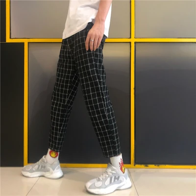 Heydress винтажные лоскутные брюки Харадзюку женские мужские брюки эластичные брюки с высокой талией корейские повседневные Прямые брюки