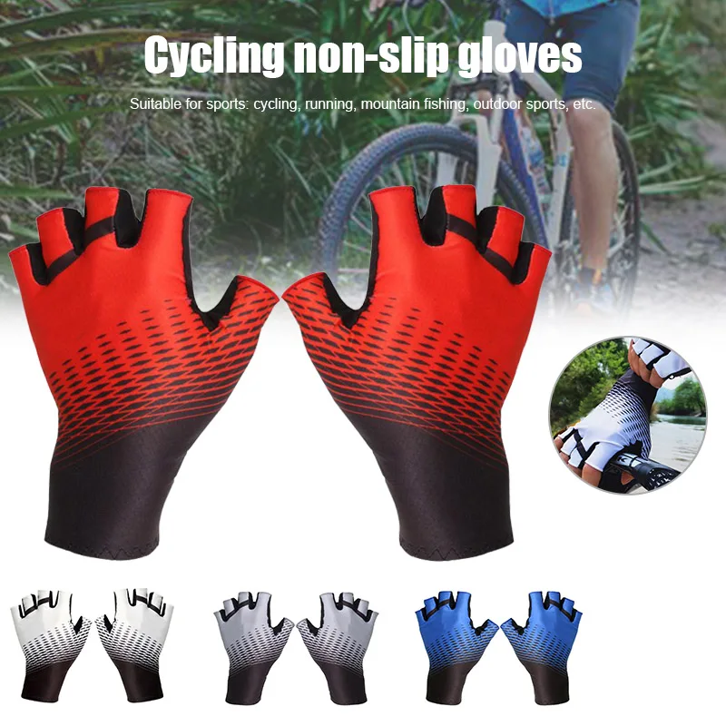

Summer Cycling Gloves Breathable Sweat-absorbent Anti-slip Elastic Bike Mitten for Fitness THJ99