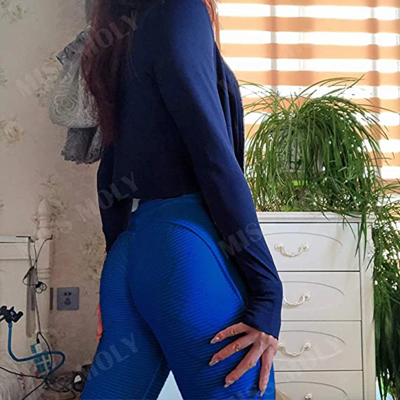 Леггинсы для фитнеса с высокой талией бесшовные модные брюки-карандаш эффектом