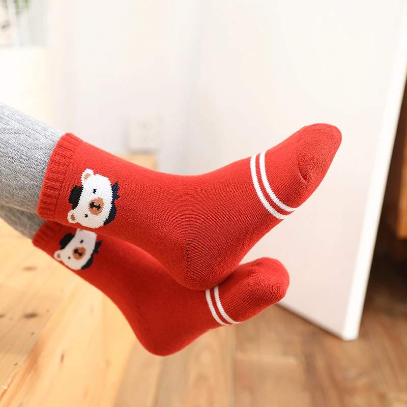 4 пары в партии Сезон весна зима носки для детей с героями мультфильмов хлопковые