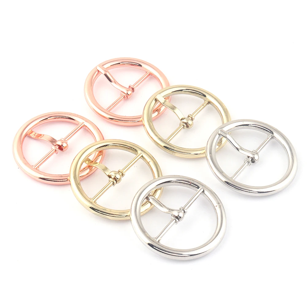 

40mm Rose Gold Metal Slide Center Bar Round Adjuster Buckles Dog Collar Purse Belt Strap Pin Buckle Webbing Handbag Hardware DIY