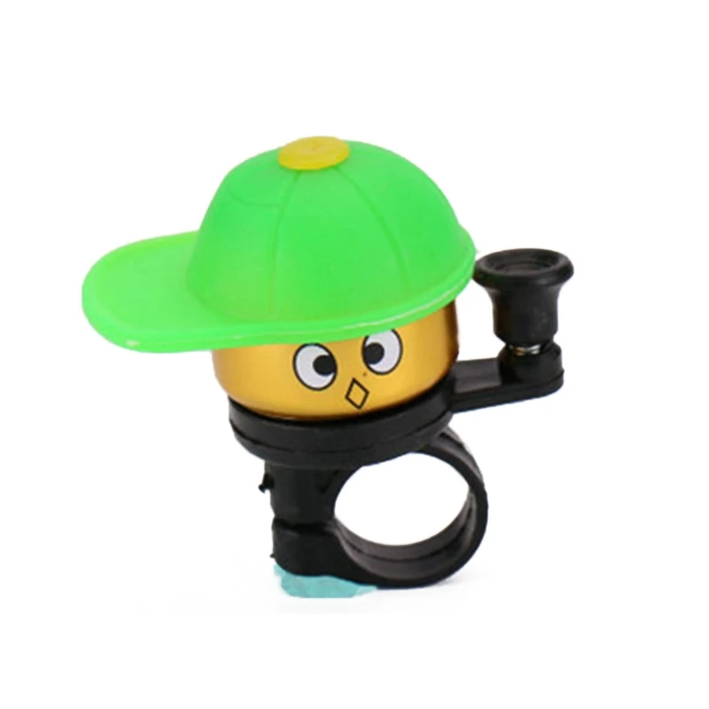 

Cute Cartoon Little Hat Bike Bell Children Balance Car Bicycle Hand Press Small Bells Easy Operation Sports and Entertainment