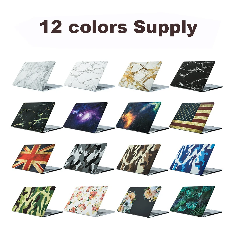 Custom made Hard Case For Macbook Air 11 12 13 Pro 13 15 Retina Touch Bar Matte Draw Print Marble Cover DIY Shell Drop Shipping
