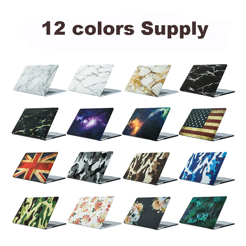 Чехол для Macbook Air 11 12 13 Pro 15 Retina жесткий матовый чехол с мраморным рисунком