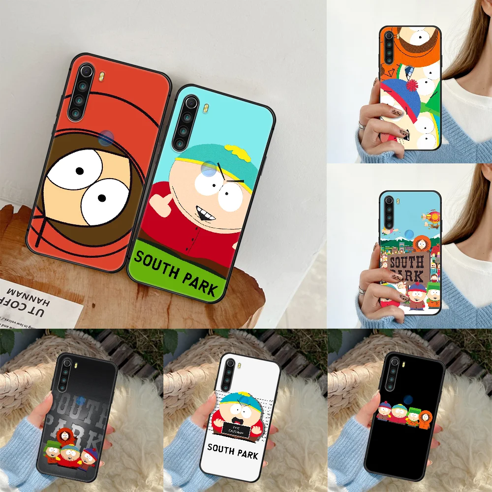 

South Cartoon Parks Phone Case Cover Hull For XIAOMI Redmi 8 9 9C Note 6 7 8 9 9S K20 K30 K40 Pro Plus black Hoesjes Pretty Etui