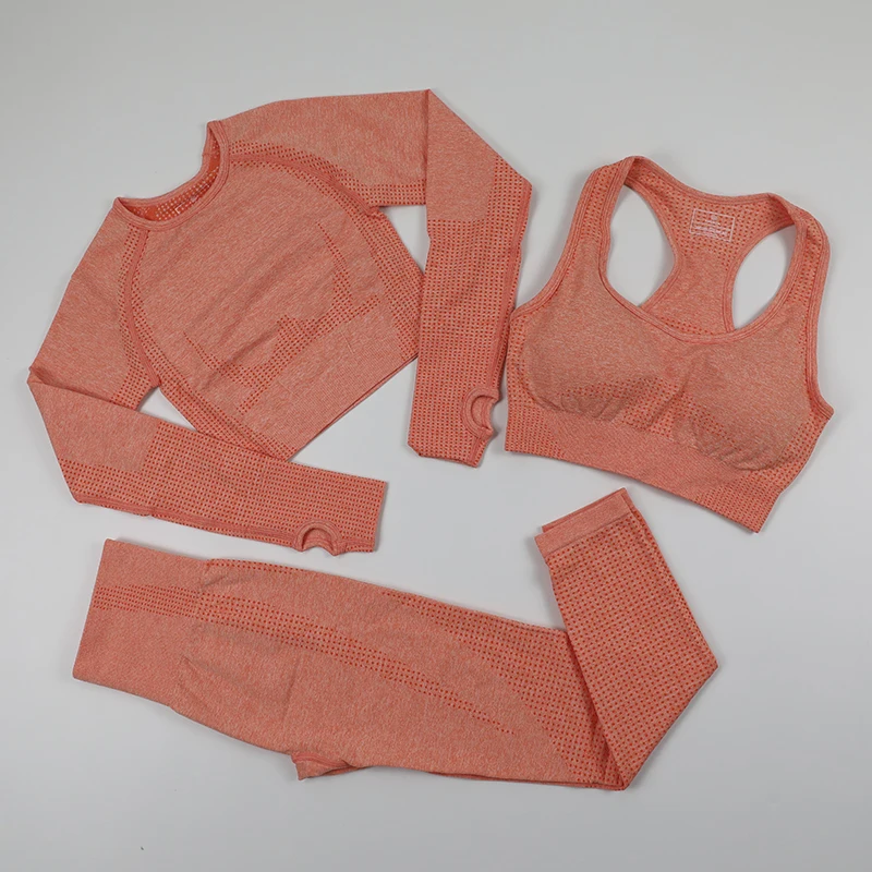 Бесшовный костюм для йоги спортивная одежда фитнеса спортзала укороченный топ с