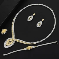 kellybola famous brand new gorgeous noble 4pcs jewelry set for women wedding cubic zircon cz bridal jewelry set high quality