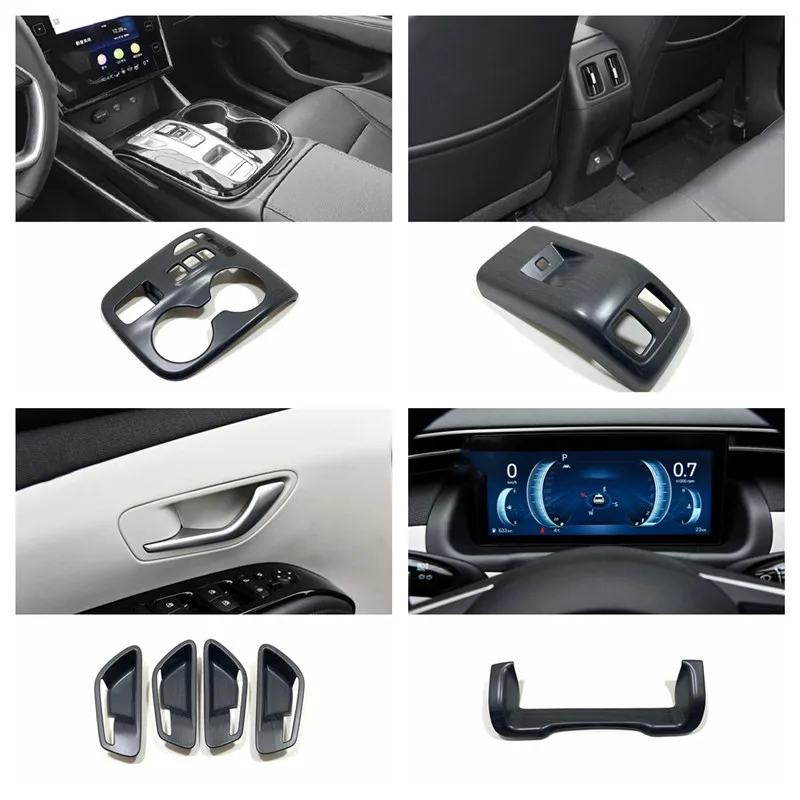 Аксессуары для Hyundai Tucson NX4 2021 -22, подлокотник для автомобиля под дерево, подлокотник, стеклоподъемник, переключение, вентиляционное отверсти...