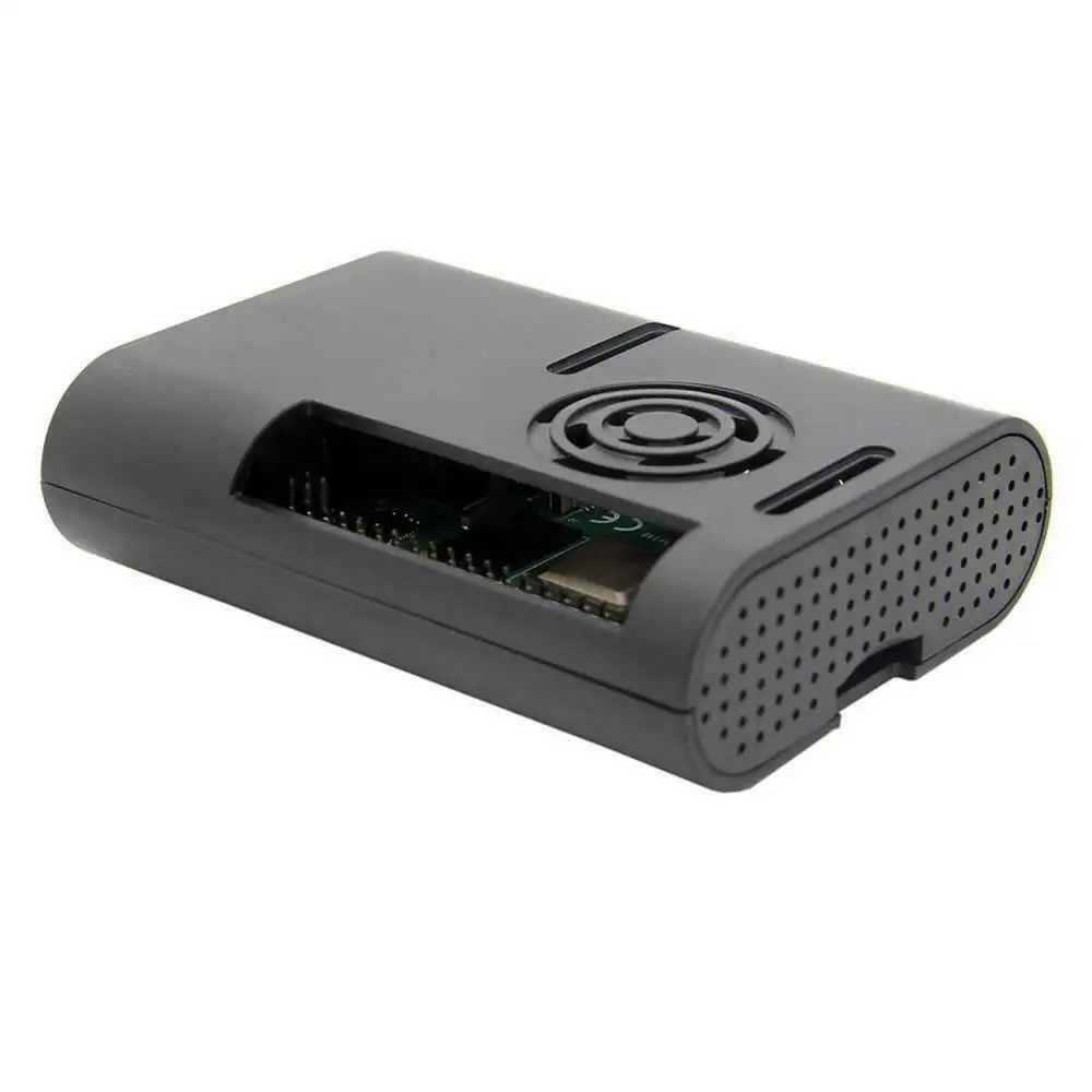 Raspberry Pi 4 Model B Black/Transparent ABS Case Enclosure Box with Cooling Fan | Компьютеры и офис