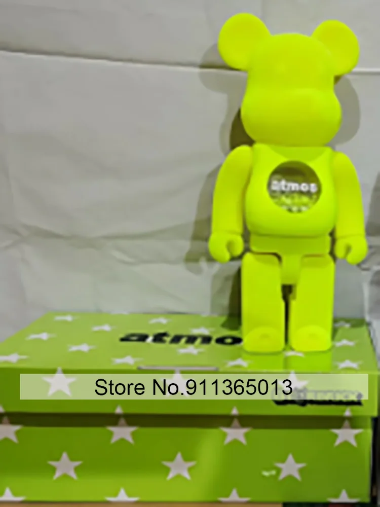 

Bearbricklys 28cm 400% Bear&bricklys Toy Green Blocks Bear Toy Action Toy Figures Garage Kits Dolls Kids Toys