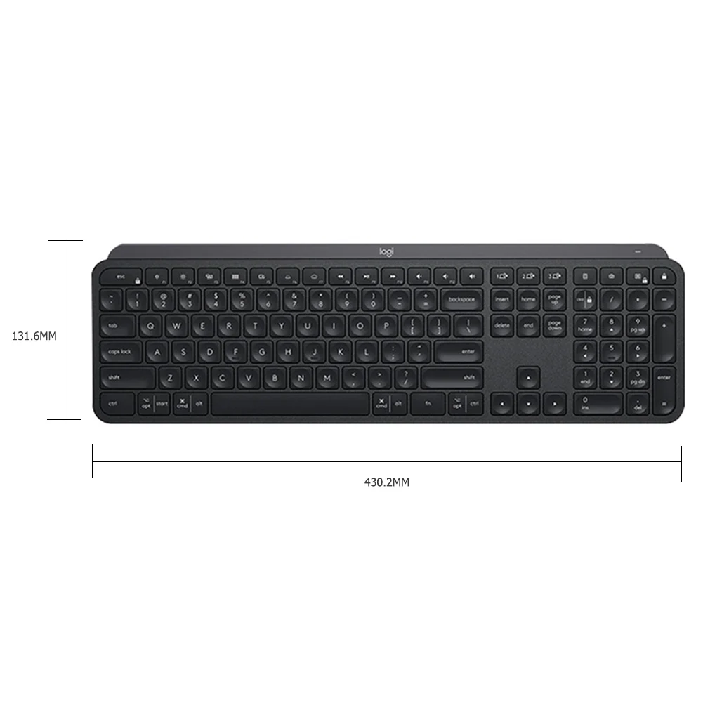 

Hot Sale Keyboard Delicate Design Portable Logitech MX Keys 109 Keys 2.4G Backlight Dual Mode Wireless Keyboard