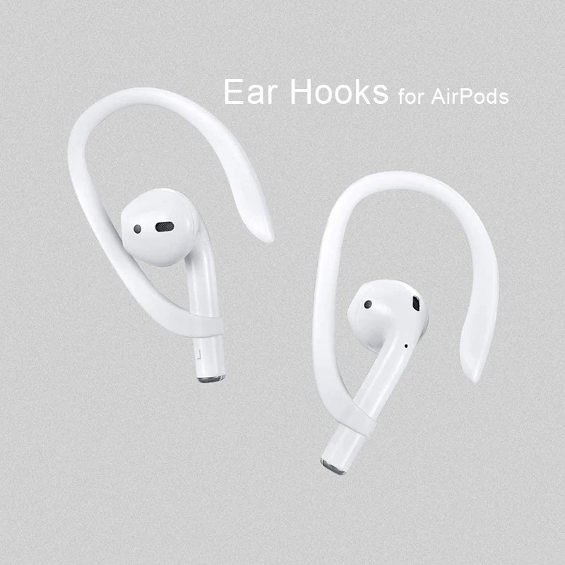 

1 Pair Soft Silicone TPU Protective Earhooks Anti-lost Ear Hook Earphone Holder for Apple AirPods Pro Air Pods 1 2 Accessory
