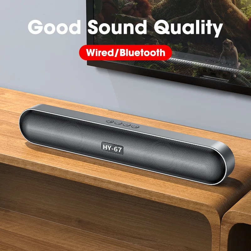 Стерео звуковая панель Bluetooth колонки для компьютера ноутбука ПК