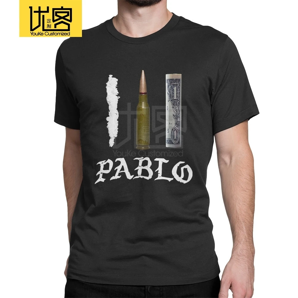 Футболки Pablo Escobar Drug Bullet Money забавные мужские повседневные футболки с круглым
