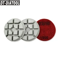 dt diatool 3pcsset dia 80mm3 grit1500 diamond concrete polishing pads thickened resin bond sanding disc for repairing floor