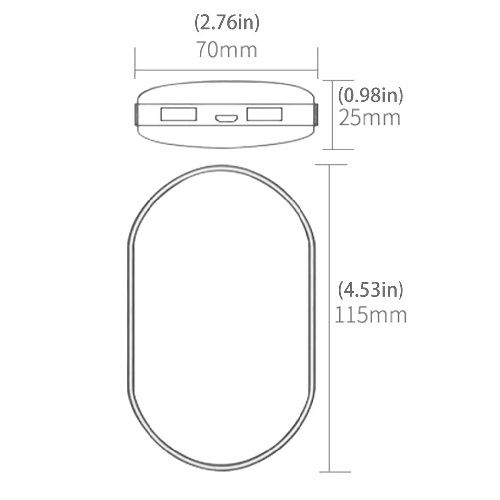 

7800mah Cute USB Rechargeable Macaron Electric Hand Warmer Heater Travel Handy Long-Life Mini Pocket Warmer