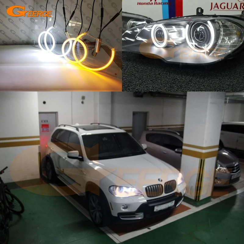 

Ультра яркий A/W Switchback Дневной светильник указатель поворота светильник SMD светодиодный ангельские глазки для BMW X5 e70 2007 2008 2009 2010 2011 2012 2013