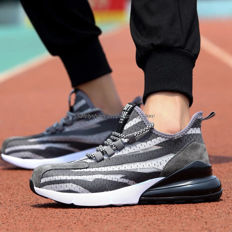 

Men's Safety Shoes Breathable Boots Working Shoes Anti-Piercing Boots Steel Toe Cap Shoes Indestructible Boots For Men Sneakers