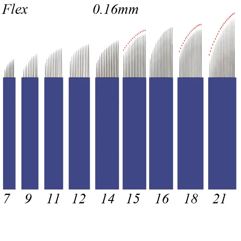 

Иглы Lamina для перманентного макияжа бровей, 0,16 мм, 7/9/11/12/14/16/18/21 мм