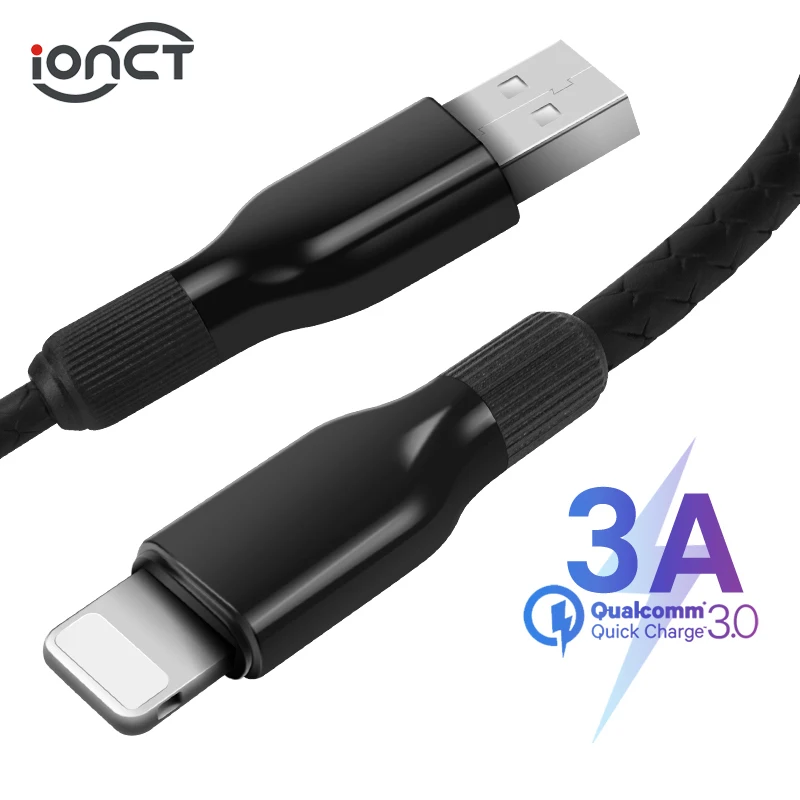IONCT 3A Micro USB Дата-кабель для быстрой передачи данных зарядки для iPhone Xiaomi samsung Android usb c type-c кабель мобильного телефона зарядное устройство Шнур провода