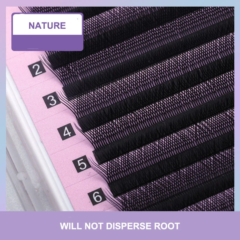 

Новинка 2021, накладные ресницы из черного волокна для макияжа, наращивание без свободных корней, натуральные ресницы 0,05/0,07 крупной упаковки