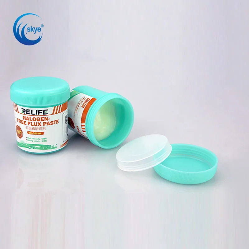 

RELIFE RL-559-IM 100g PCB SMD BGA flux lead-free and halogen-free environmentally friendly no-clean rosin solder paste Tools
