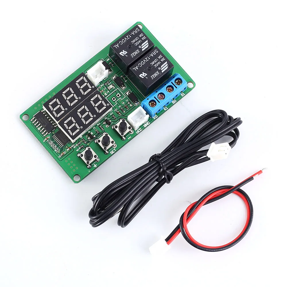 

DC 12V Temperature Controller -20-100C NTC Sensor 10A Programmable Sensor Module