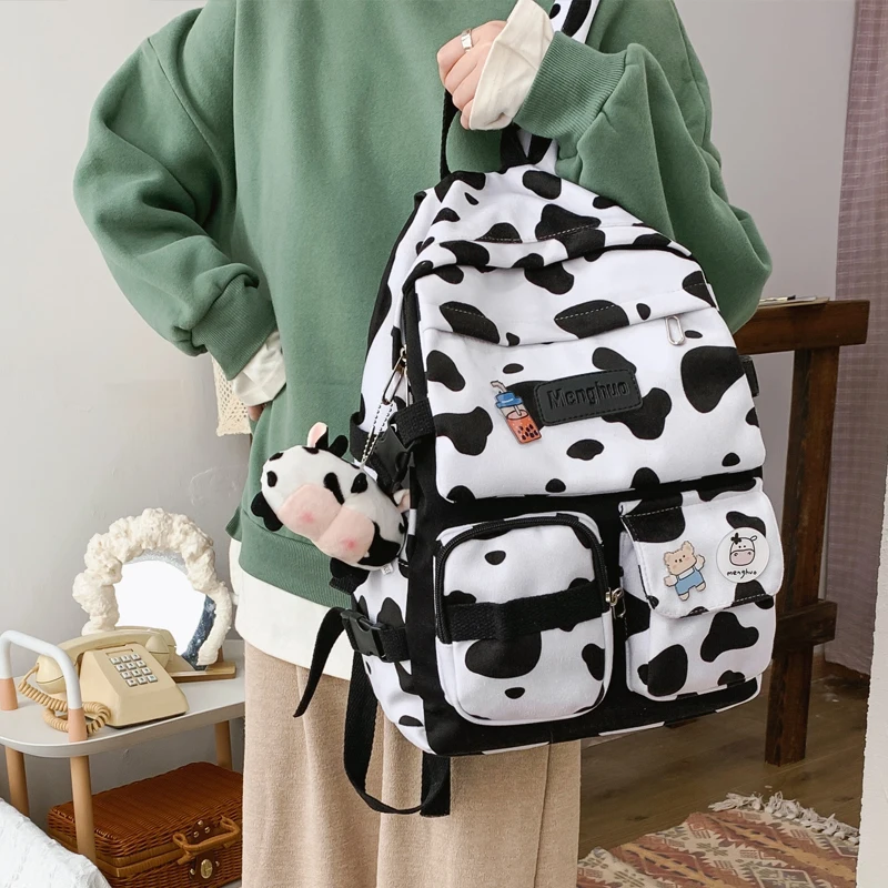 

Women Backpack Young Girl Student Schoolbag Lovely Backpack Teenage Girl Children Book Bags New Multiple Pocket Waterproof nylon