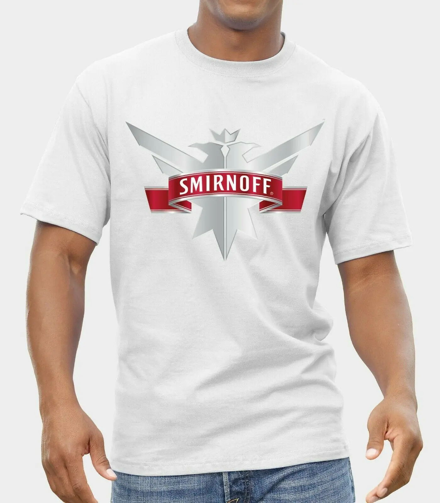 Водка Smirnoff напитки логотип Футболка мужская рубашка печать от epson show