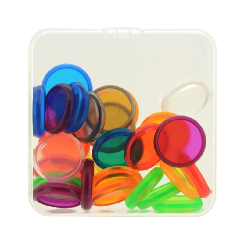 

Fromthenon Color Transparent Plastic Sheet Disc-bound Binder Rings Scrapbooking Planner Ring Binder for Mushroom Hole Notebook