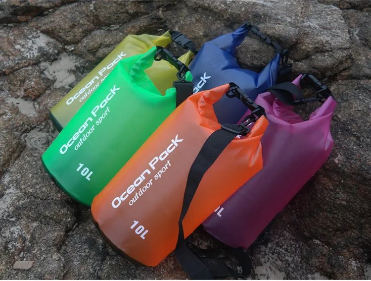 2L 5L 10L полупрозрачная водонепроницаемая сумка для хранения сухая сумка для плавания сумка для каноэ каяк Рафтинг Спорт на открытом воздухе кемпинг речной трекинг