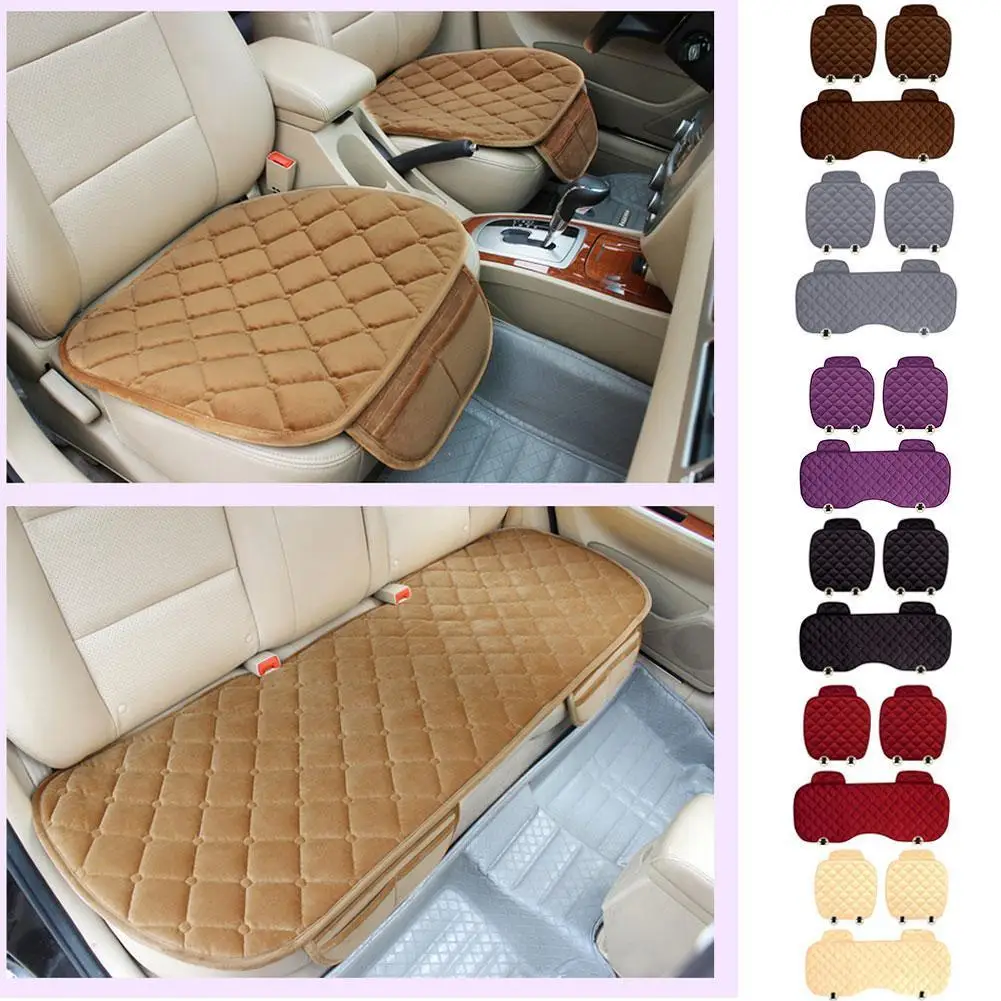 

Комплект чехлов для автомобильных сидений, теплые противоскользящие универсальные воздухопроницаемые накладки на передние и задние сиден...