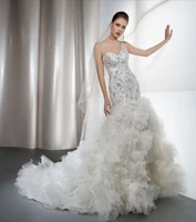 free shipping 2015 new sexy bridal gown brides white long dress plus size sweetheart wedding dresses luxury rhinestone crystal