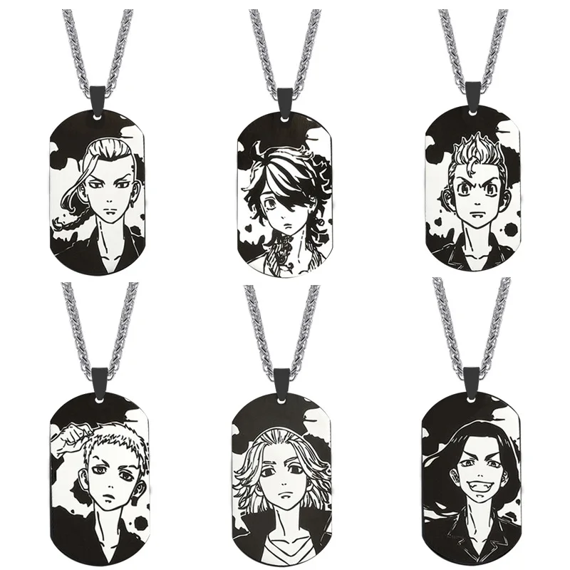 

The Latest Creative Design Anime Head Pendant Necklace Men and Women Personality Charm Jewelry Anime Lovers Jewelry