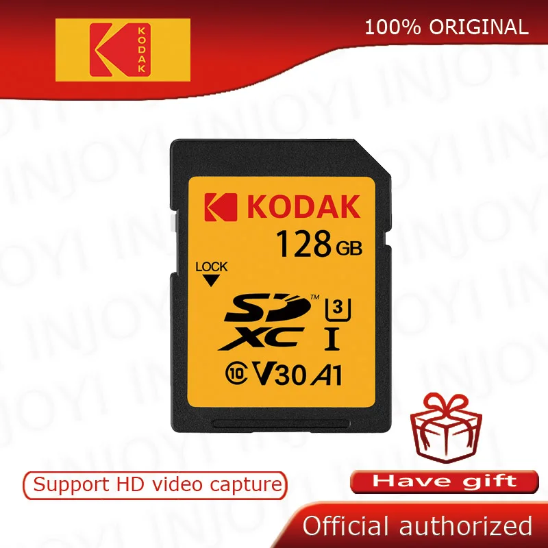 Sd-карта Kodak 64 Гб карта памяти 128 ГБ SDXC U3 V30 carte sd для sony Canon Nikon micro SLR цифровая камера cartao de memoria