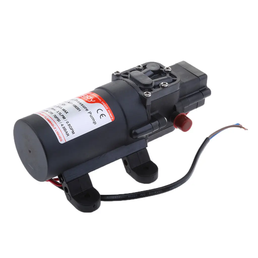 

Водяной насос высокого давления, 12 В, 70PSI, с автоматическим переключателем