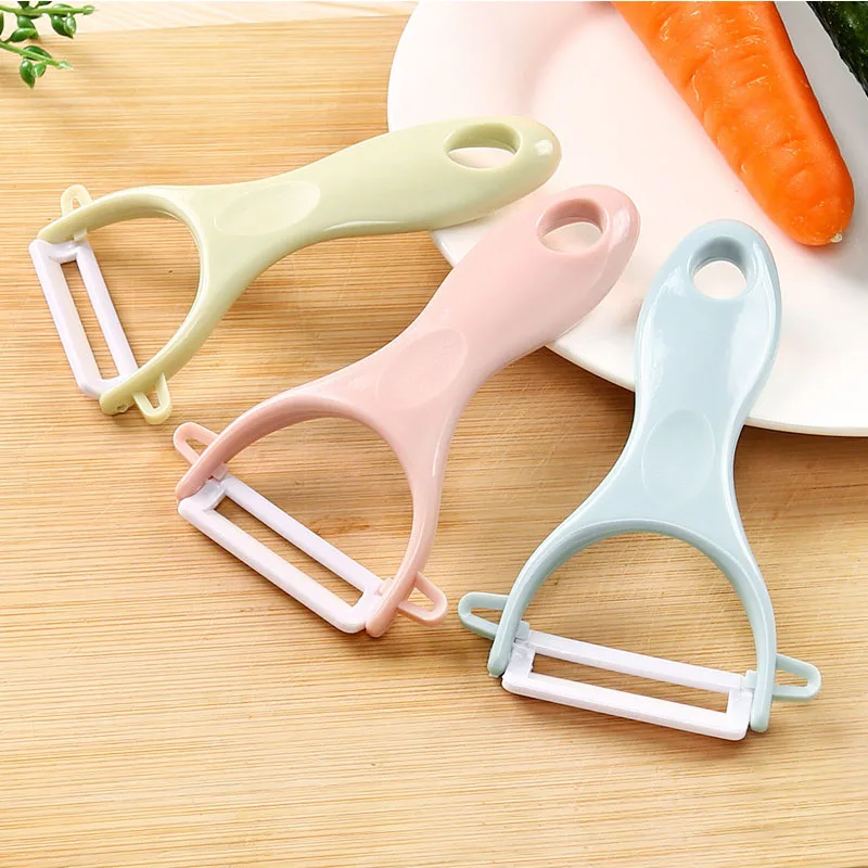 

1 piece of household kitchen ceramic fruit and vegetable quick peeler household kitchen tool