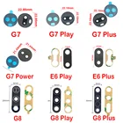 Стеклянный объектив задней камеры для Motorola Moto G5 G5s G6 G7 G8 E6 Plus Play Power Lite с наклейкой Adheisve