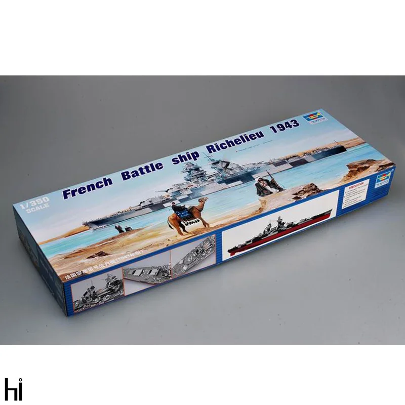 Trumpeter 05311 1/350 французский боевой корабль Richelieu Военная сборка пластиковая