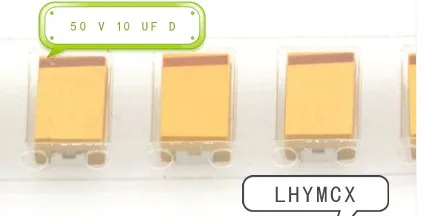 10 шт. 7343 D мкФ с алюминиевой крышкой 50В чип SMD | Электроника