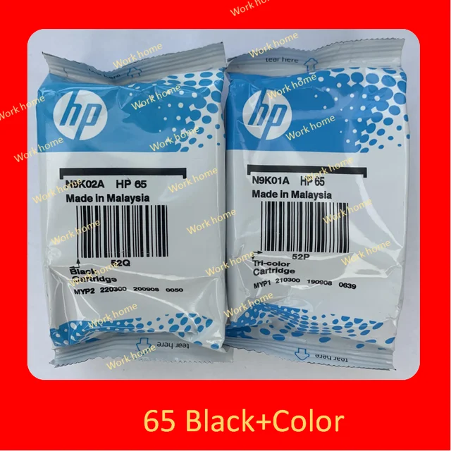 Оригинальный картридж, совместимый с принтером HP 65 XL HP65 для HP Envy 5010 5020 5030 5032 5034 5052 5055 2622 2624 2652 2655