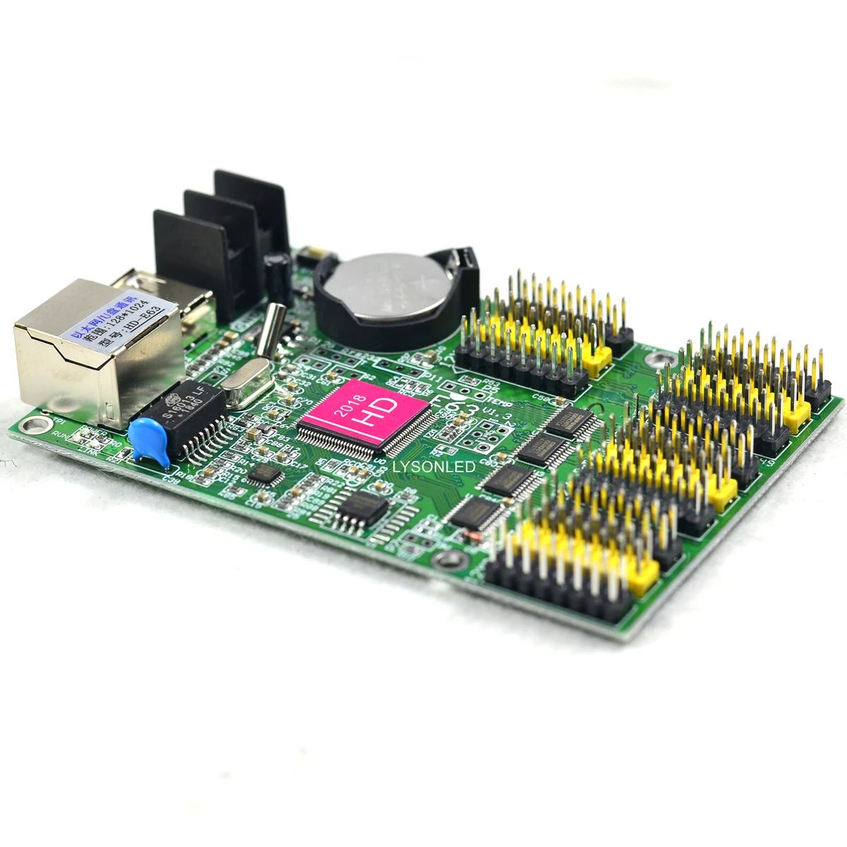 HD-E63 Ethernet Huidu P10 двухцветный СВЕТОДИОДНЫЙ дисплей Карта светодиодный