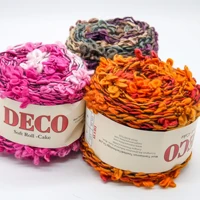136 meters 160g fancy yarn single strand coarse wool crocheted scarf hat glove thread wholesale 96 acrylic 4 polyester