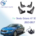 Набор литых автомобильных брызговиков для Skoda Octavia A7 5E 2013-2017, брызговики, брызговики, грязеотталкивающие передние и задние модели